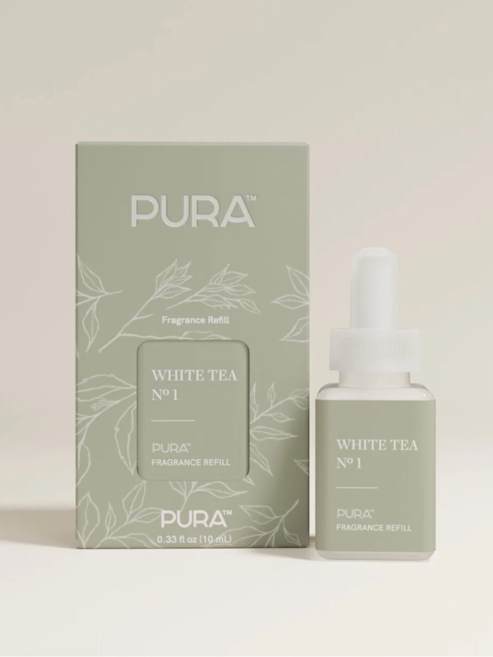 (2) PURA White Tea No.1 Fragrance Refill — Sage Green